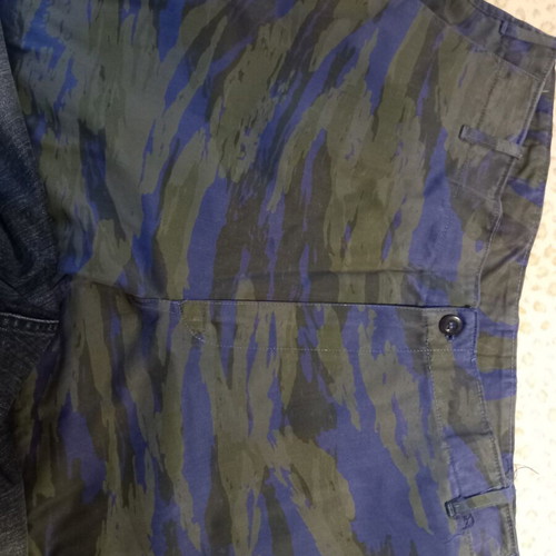 Military uniform blue polka dot, like new