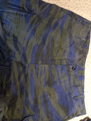Military uniform blue polka dot, like new