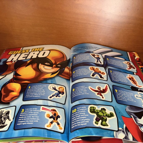 Marvel Superhero Squad Pedigree sticker album