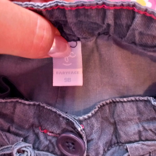 Babyface fabric pants for girls 98 cm like new, blue