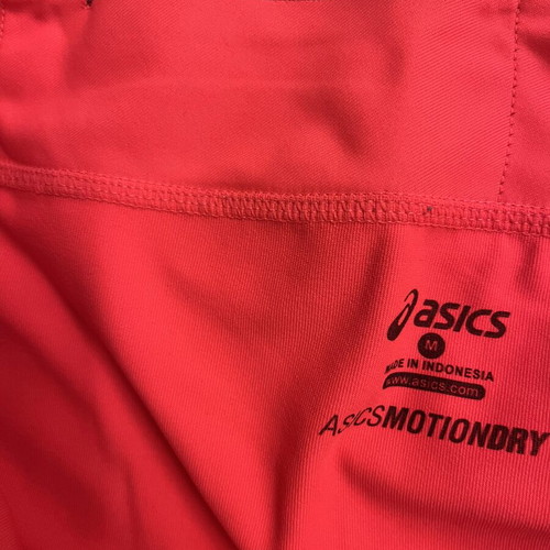 Φούστα τέννις Asics πλισέ σαν καινούργιο, κόκκινη και πορτοκαλί