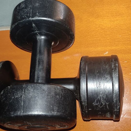 Set of 2 dumbbells, 5 kg and 3 kg