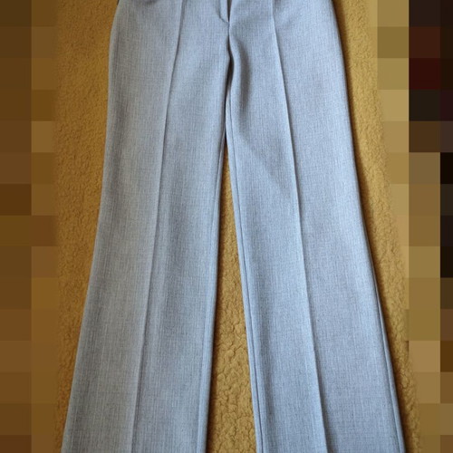 Women's pants new, light gray, straight, size M