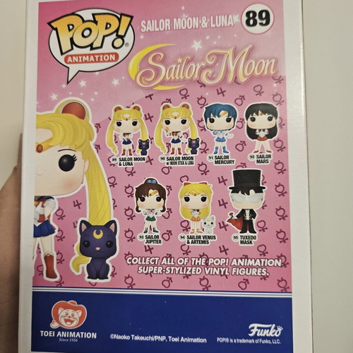 Sailor Moon & Luna #89 Glitter Version Funko Pop used
