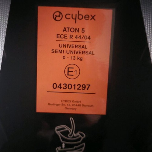 Cybex Gold ATON 5 infant car seat blue-turquoise like new