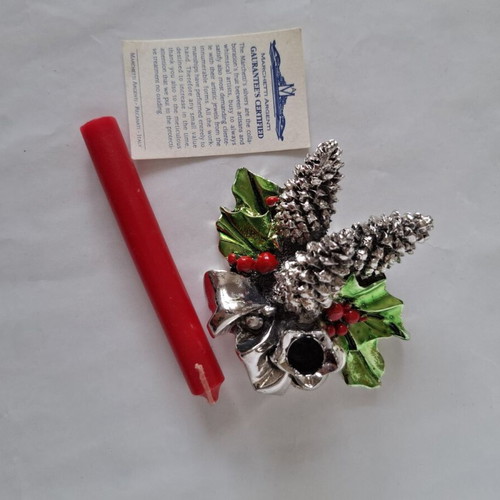 Marchetti Argenti Christmas Candlestick new