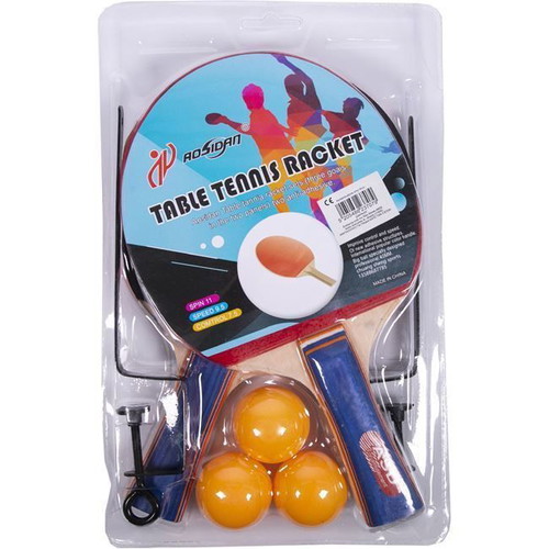 Ping pong racket set with net and 3 balls new