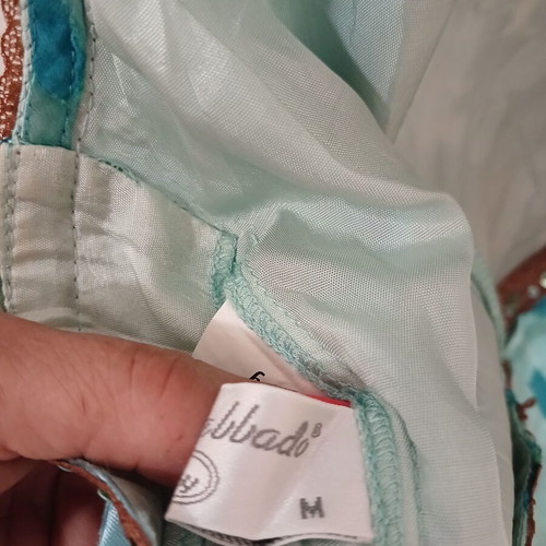 Petrol dress M Billy Sabbado silk-rayon blend like new
