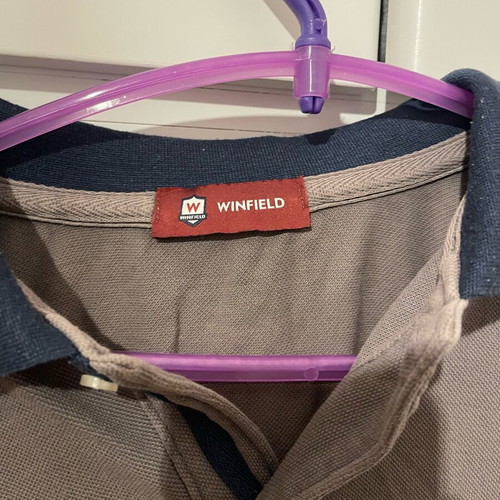 Polo shirt used, size M, gray