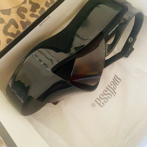 Melissa platform sandals brown tortoise like new, size 39