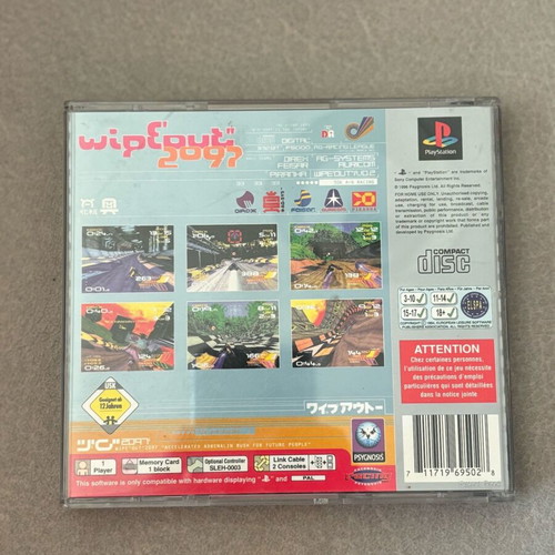 Wipeout 2097 PlayStation used, box and booklet only
