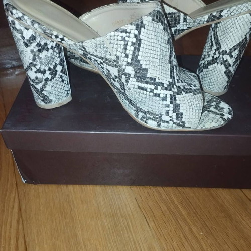 Migato mules animal print like new, 10cm heel, size 39