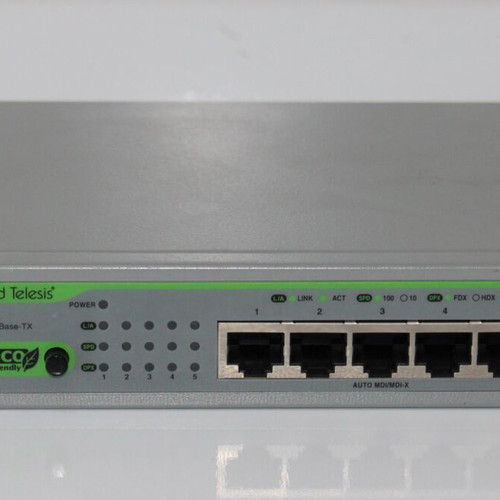 Allied Telesis AT-FS705L switch restored, 5 ports, 100 Mbps