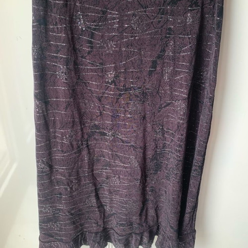 Skirt and jacket set like new, summer purple and black with glitter