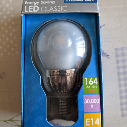 Led lamp E14 5 watt 2700K new