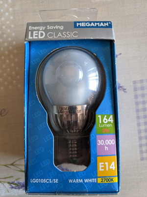 Λαμπτήρας led E14 5 watt 2700K καινούργιος
