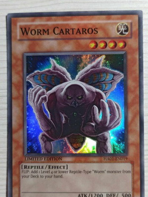 Worm Cartaros μεταχειρισμένη αυθεντική Yugioh κάρτα