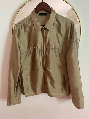 Camalgori Italy Silk Shirt Jacket like new, green, size M 38 10