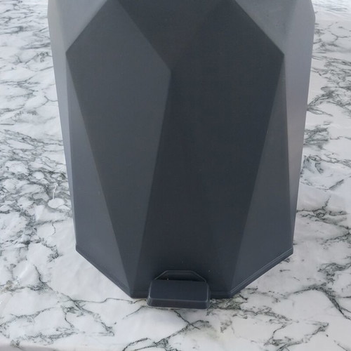 Floor trash bin with lid for WC, like new, anthracite color
