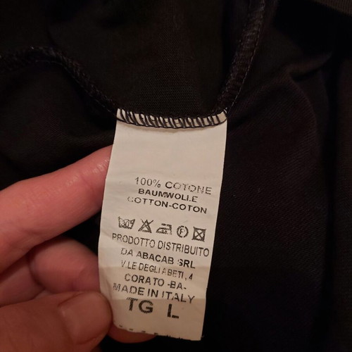 Men's T-shirt used, black, sizes M and L