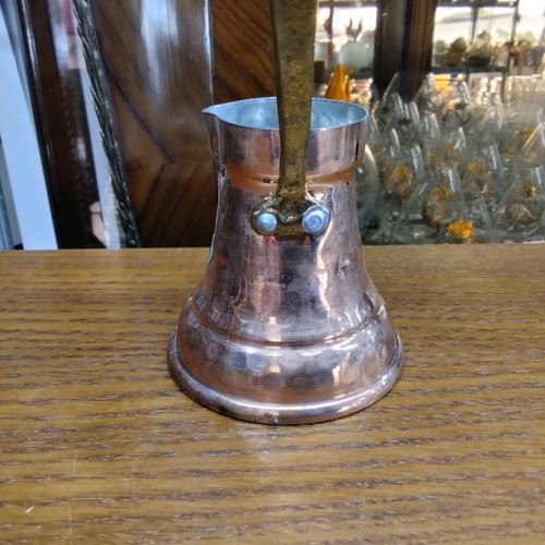 Bronze coffee pot used with iron handle for brewing coffee