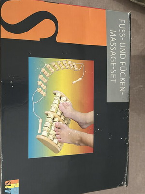 Wooden foot and back massage set new