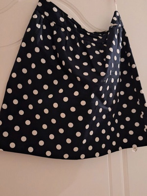 Skirt short dark blue polka dot used size M