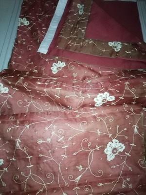 Curtain from store display, new, Indian fabric