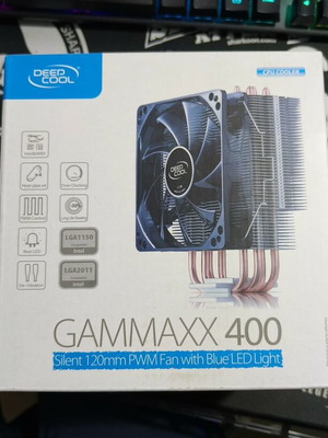 Deepcool GAMMAXX 400 new CPU cooler with 4 heatpipes and blue LED