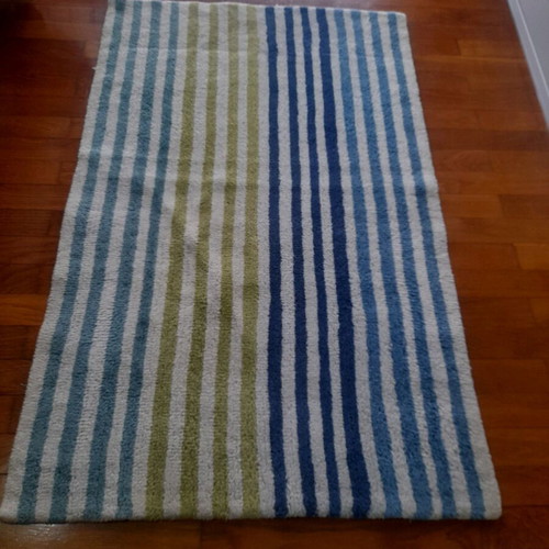 Boogie Woogie Harlequin children's wool rug like new 90×140