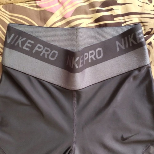 Nike biker shorts used, gray shiny, size S