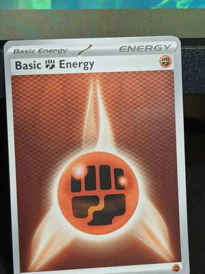 Pokemon Basic Fighting Energy Card used (sve 022)