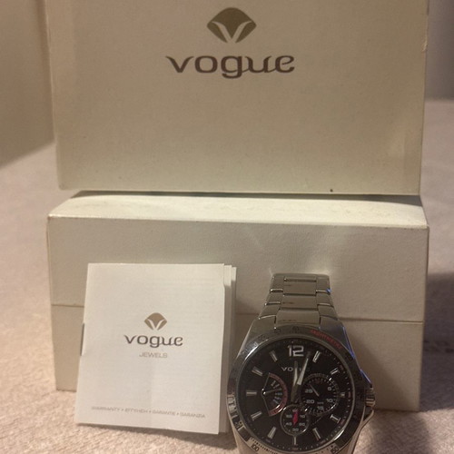 Ρολόι Vogue unisex καινούργιο, ασημί με μπρασελέ