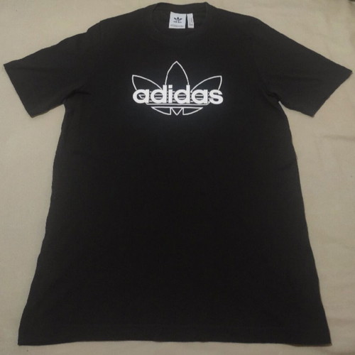 Adidas short-sleeve shirt like new, size Medium, black and white