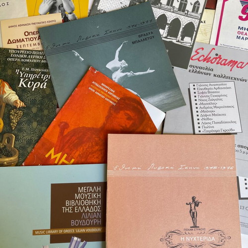 Old music event programs used
