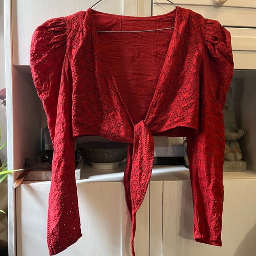 Kipour crop top S red like new