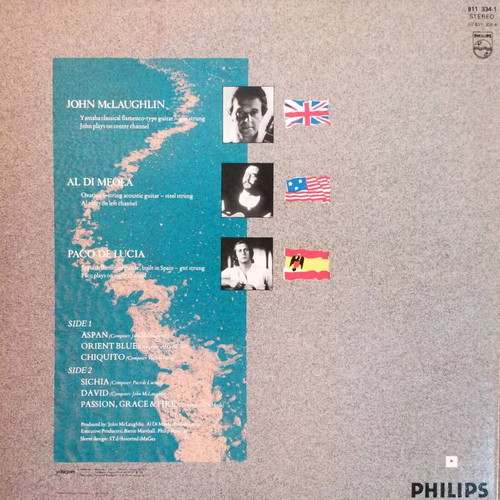 John McLaughlin, Al Di Meola, Paco De Lucía - Passion, Grace & Fire