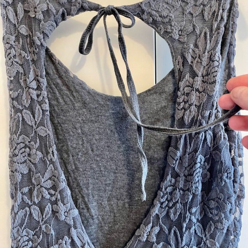 Regalinas lace dress like new, one size, gray