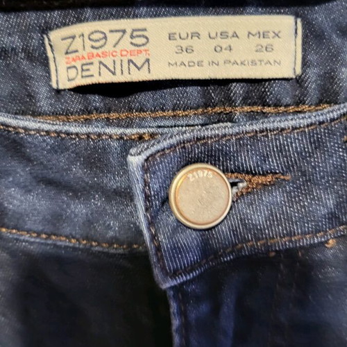 Zara women's blue jeans used, size 36