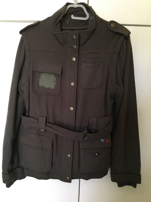 Criminal wool parka used, military style, size L