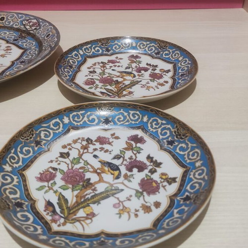 Vohenstrauss vintage porcelain plates set of 7 with Oriole Decor like new