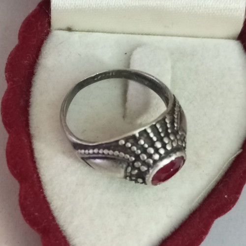 Silver 925 vintage ring used, size 54.5