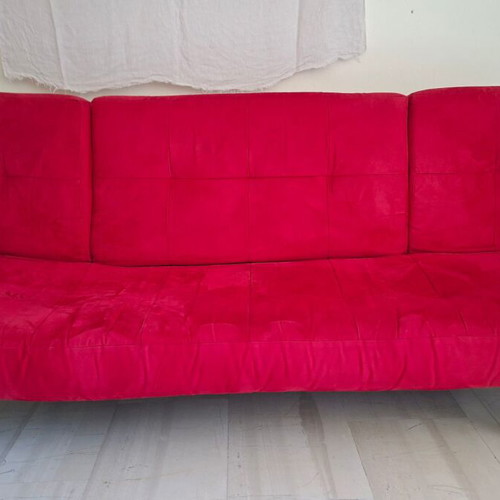 Sofa bed 3-seater by Entos by Sato used, velvet fabric