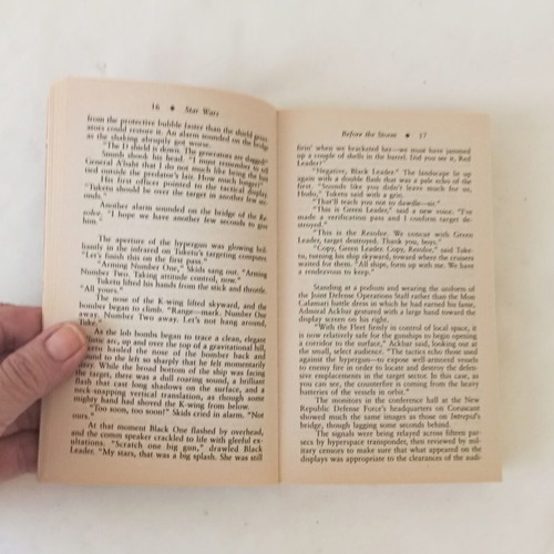 Star Wars Before the Storm book used, English