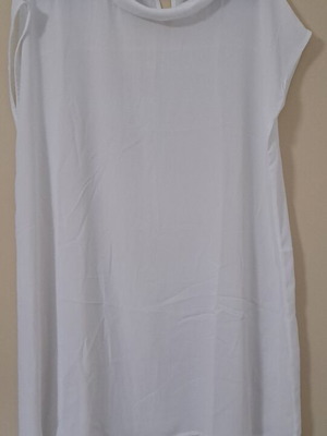 White dress size L semi-transparent like new