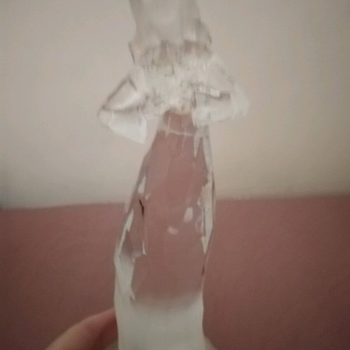 Decorative transparent figurine used 20cm vintage