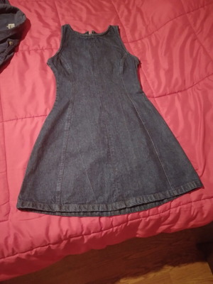 Short denim dress, size S