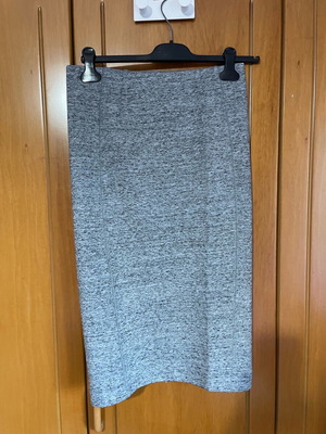 H&M high-waisted skirt used, size small, gray