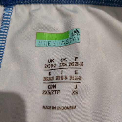 Adidas StellaSport women's leggings like new, blue printed XS