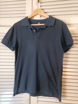 Men's polo shirt used, dark blue, size XL